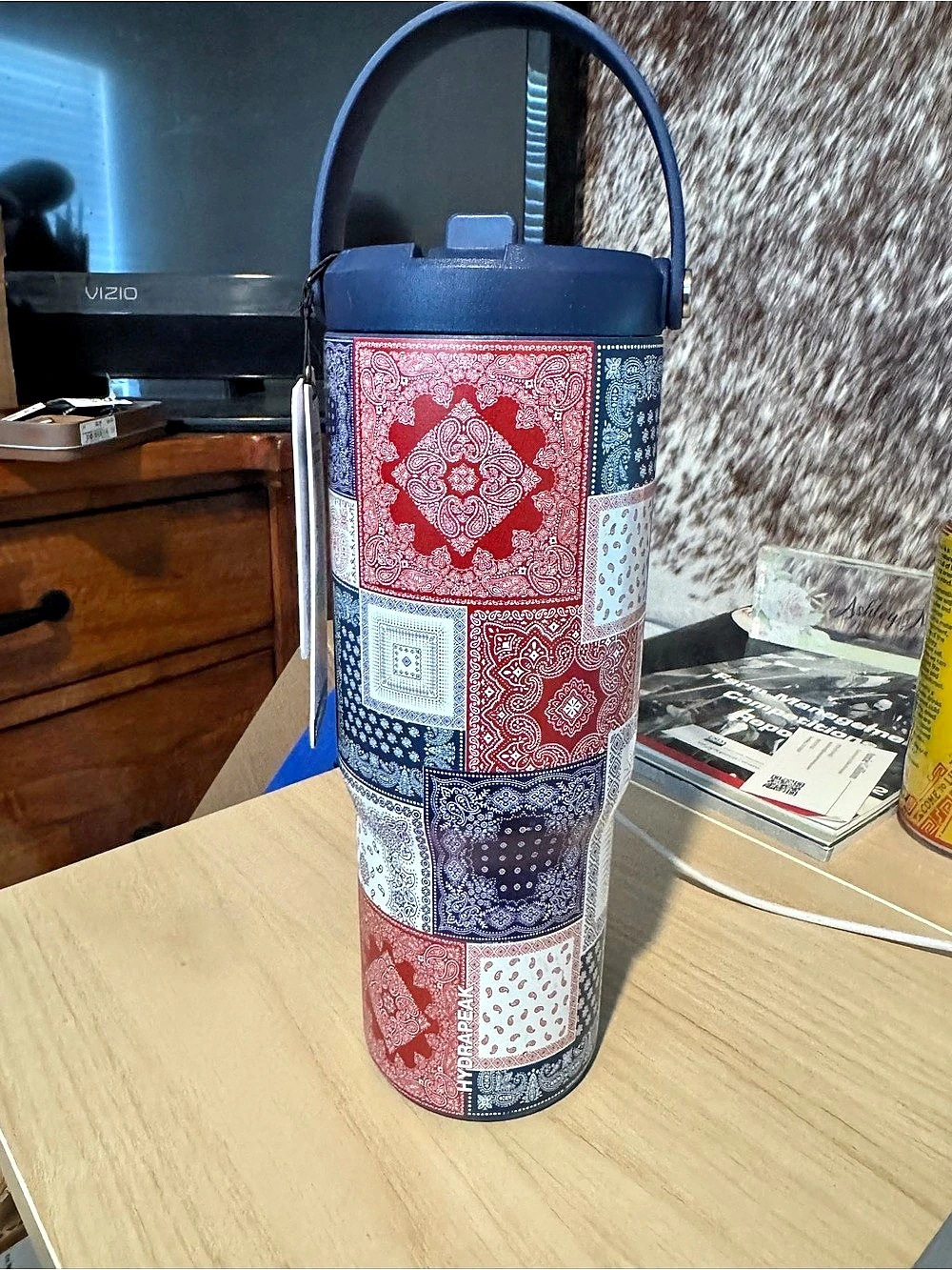 Hydrapeak Artisan Collection Bandana Nomad Tumbler Blue & Red